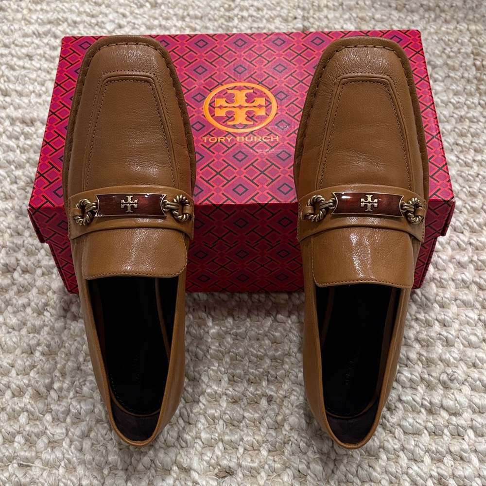Tory Burch Perrine Loafer Leather in Caramel Corn